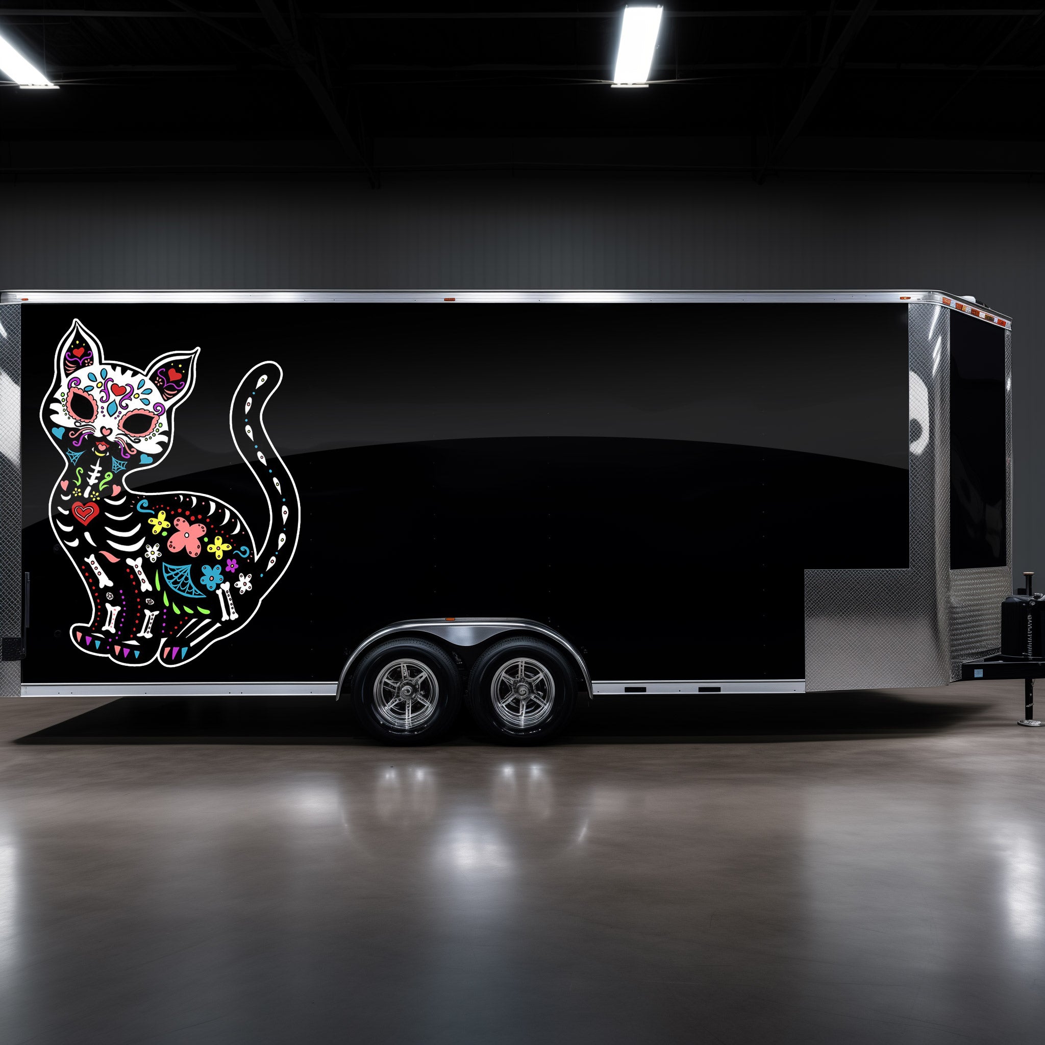 Sugar Skull Cat - Decal